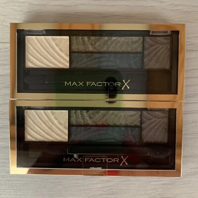 MAXFACTOR  SMOKEY DRAMA 2 IN 1 EYESHADOW & BROW POWDER KIT 01 Magnetic Jades X 2 - Image 1 of 2