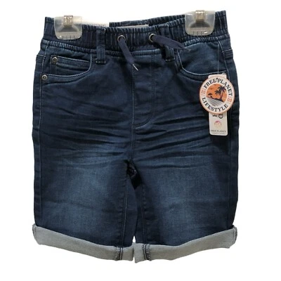 Nuevo con etiquetas Pantalón Corto Free Planet Girls Dobladillo Enrollado Enjuague Oscuro Talla 5 Foto 1 de 3