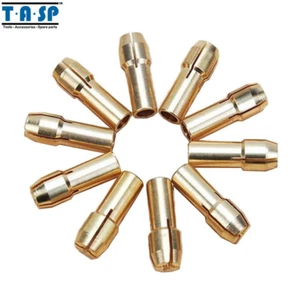 10 pack Mini Drill Brass Collet Chuck 4.3 4.8 mm Shank  for Dremel 1.0mm 1.2mm - Picture 1 of 6