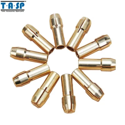 10 pack Mini Drill Brass Collet Chuck 4.3 4.8 mm Shank  for Dremel 1.0mm 1.2mm - Image 1 of 4