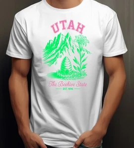 Camiseta Utah Para hombres y Damas Estado Americano Vacaciones Viaje EE. UU. - Imagen 1 de 2