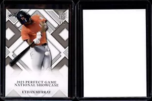ETHAN MURRAY Rookie 2023 Leaf Perfect Game National Showcase BLANK BACK 1/1 - Picture 1 of 1