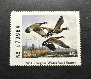 WTDstamps - 1984 OREGON - State Duck Stamp - Mint OG NH - Picture 1 of 2