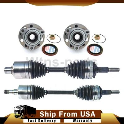 4X JUNTAS CV DELANTERAS EJES EJE COJINETE DE RUEDA JUEGO PARA 1985-1990 BUICK ELECTRA TRACCIÓN DELANTERA Foto 1 de 4