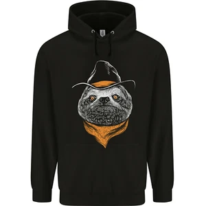 A Sloth Cowboy Childrens Kids Hoodie - Picture 1 of 3