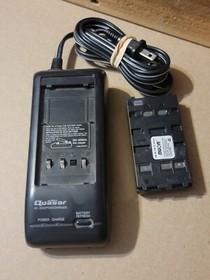 Quasar Battery Charger AC Adapter Model AC520 w/ Nuon NU55/ 15XL Battery