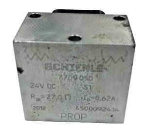 SCHIENLE 7709050 Proportional Solenoid Coil 24VDC S1 R20=27,0Ω IG=0,62A - Picture 1 of 4
