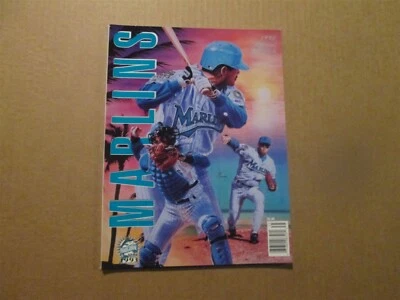 MLB Florida Marlins Vintage 1993 Inaugural Year Team Logo Baseball Program - Image 1 of 4