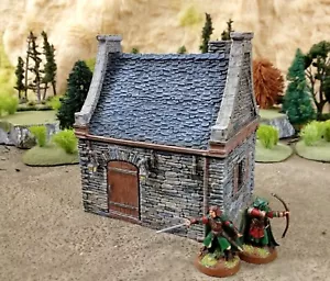 Painted Cottage 28mm European Village Terrain Somerset Warhammer D&D Bolt Action - Picture 1 of 5