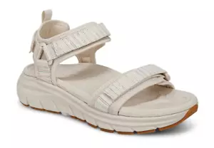 Vionic Walk Max Wanderer Cream Canvas Comfort Sandal Women's sizes 5-11 NEW!!! - Picture 1 of 5