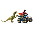 Schleich Dinosaurs, Dinosaur Toy Set for Boys and Girls, Quad Escape from Veloci