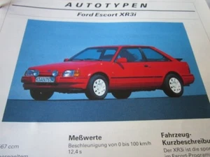 Auto 1x1 Analog Technik AT Datenblatt Ford Escort XR3i - Picture 1 of 1