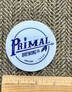 ADESIVO BIRRA BIRRA PRIMAL BREWING Abilene Texas artigianale bottiglia acqua decalcomania TX - Foto 1 di 1