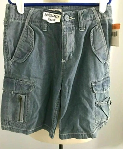 Osh Kosh Boy's Light Washed Jean Shorts  Size: 7 - Adjustable Waist - Brand New  - Picture 1 of 2