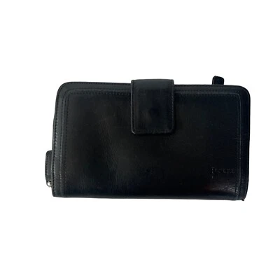 Cartera sin asas Rolfs para mujer bolsillos con cremallera compartimentos gris oscuro Foto 1 de 4