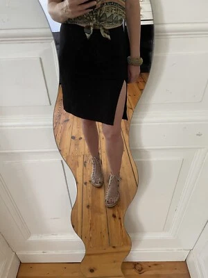 Vintage 90‘s Club Monaco Black Rayon Blend Pencil Skirt- Size M  - Bild 1 von 4