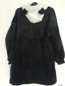 Girls Boys Ladies PANDA DESIGN Oversized Hoodie With Ears Fleece Loungewear. New - Picture 1 of 6