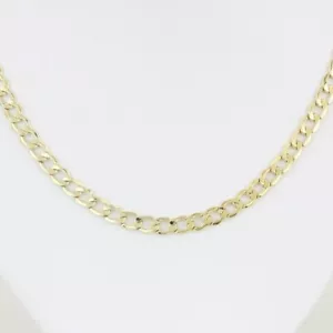 14KYG 20inch Curb Link Necklace Chain - Picture 1 of 4