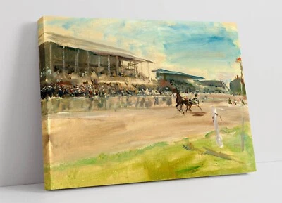 TRABRENNEN IN RUHLEBEN BY MAX SLEVOGT -DEEP FRAMED CANVAS WALL ART PRINT - Image 1 of 2