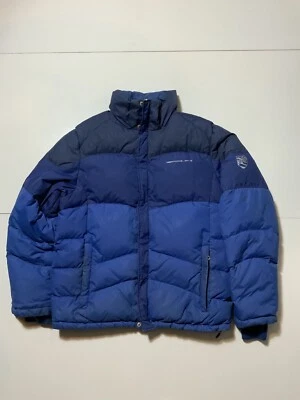 Chaqueta Tiger Force Jeans Pluma Acolchada Azul Puffer Cremallera Completa Talla M Foto 1 de 4