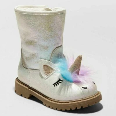 Botas Hillary American Girl para niños pequeños de Cat & Jack unicornio blanco - TALLA 5 Foto 1 de 3