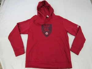 Neu Real Salt Lake Herren Größe L Large rot Adidas Climawarm Hoodie - Bild 1 von 6