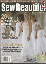 Sew Beauiful November December 2003 Personalizing Patterns/Fine Fabrics