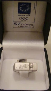 ANILLO DE PLATA ATENAS 2004 PIEZA DE COLECCIONISTA - Imagen 1 de 4