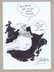 DEDICACE Christian GODARD  sur feuille à dessin  21 x 29,7  datée de 1982 - Picture 1 of 1