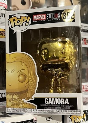 Funko Pop VINILO Marvel Primeros 10 Años #382 Gamora DORADO COMO NUEVO  Foto 1 de 4