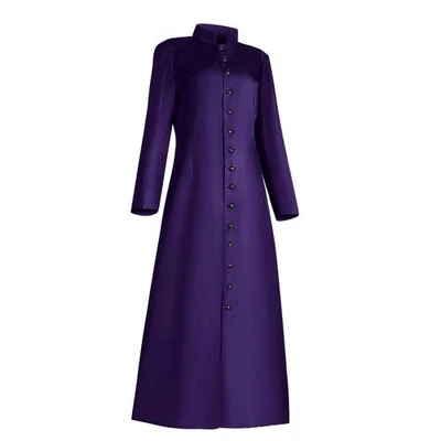 Mujeres Clero Batas Ministro Cosplay Iglesia Pastor Sotana Bata Sacerdote Vestimenta Foto 1 de 4