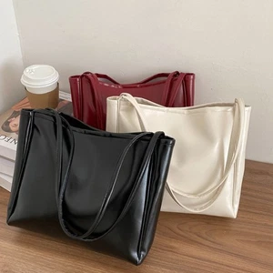 PU Large Capacity Shoulder Tote Bag for Women Handbag for Daily and Work Use - Picture 1 of 24