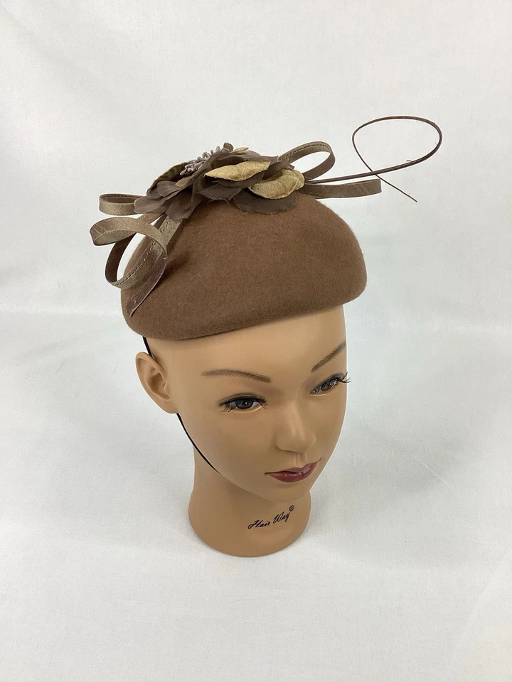 Fascinator Hat Women’s 1960s Style w/ Chin Strap by Josette One Size NWT - Image 1 of 4