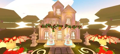 ✨ FANCY BAT DRAGON MANSION HOUSE GLITCH BUILD 🍓 Adopt your home from Me❣️
