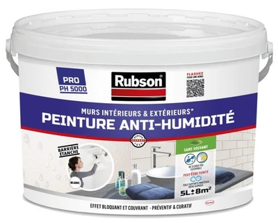 Moisture Blocker Paint Anti-Moisture Paint - White - 5 L by Henkel - Image 1 of 3