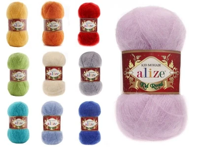 5 x 50g ALIZE Kid Royal 50 Mohair Lacegarn  Mischgarn - Bild 1 von 2