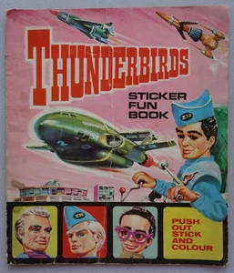 Thunderbirds Sticker Fun Book 1960s WDL Gerry Anderson Rare FR - Picture 1 of 8