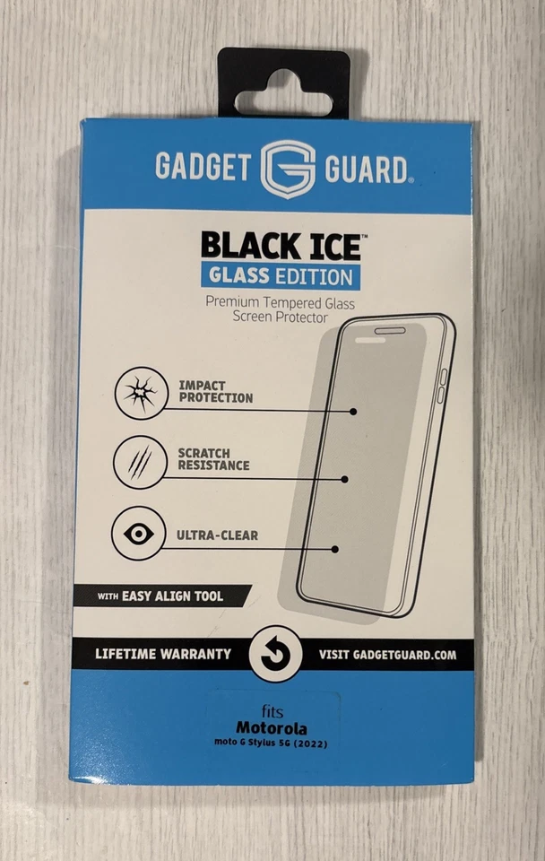 Gadget Guard Black Ice Glass Edition Screen Protector For Moto g Stylus 5G 2022 - Image 1 of 1