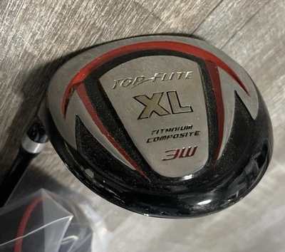 Top Flite XL 3W Golf Club Titanium Composite 43.5” Left Handed With Cover - Image 1 of 4