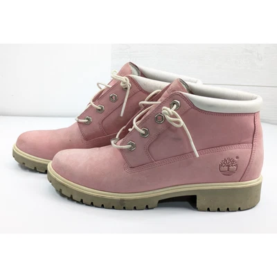 Timberland NELLIE CHUKKA Rosa Gamuza Talla Para Mujer 9M Botines Zapatos Foto 1 de 4