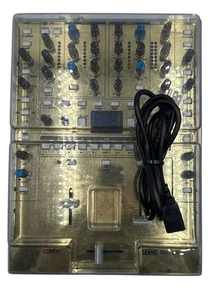 Rane Sixty-Two Serato DJ Mixer w/ Custom Gold 12" Skin -Tested & Includes Cover - Picture 1 of 16