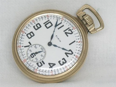 RELOJ FERROVIARIO ELGIN 16S 21 JEWEL BW RAYMOND 10K GF FIRMADO GRADO 478, ¡FUNCIONANDO! Foto 1 de 4