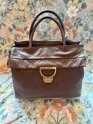 Bolso de mano vintage de cuero marrón Coccinelle Arlettis Foto 1 de 4