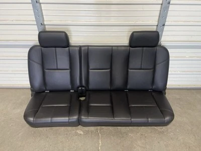 2007-2014 1500 2500 CHEVROLET SILVERADO EXTENDED CAB BLACK LEATHER REAR SEAT - Image 1 of 4