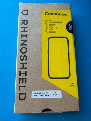 Funda protectora RhinoShield CrashGuard negra para iPhone 16 Pro Max, usada. Foto 1 de 4