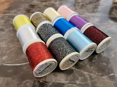 Lot of 12a New Madeira Embroidery Thread Spools, #6-8 & 100-200m , Retail $51 - Image 1 of 4