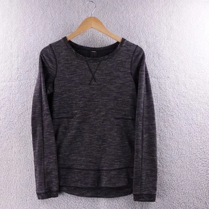 Lululemon Athletica Grey Heathered Twist Back Long Sleeve Top Women Size 4 - Picture 1 of 8