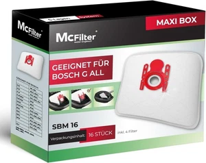 McFilter 16 Staubsaugerbeutel kompatibel Bosch Serie 2 Serie 4 Serie #Y105-961 - Bild 1 von 4