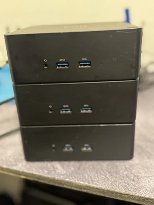 Estación de acoplamiento Dell TB16 K20A lote de 3 sin fuente de alimentación CA.Probado funcionando  Foto 1 de 4