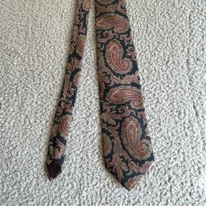 Brooks Brothers Mens Tie All silk Paisley print 52''X 3.5'' Italy Vintage Party - Picture 1 of 9